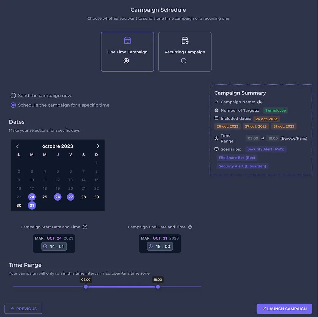 Asen phishing simulation scheduler