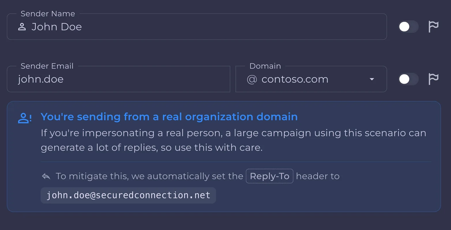 BEC Phishing App Screenshot
