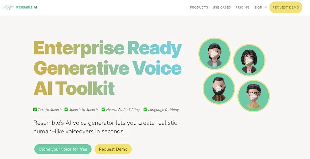 Resemble.ai screenshot