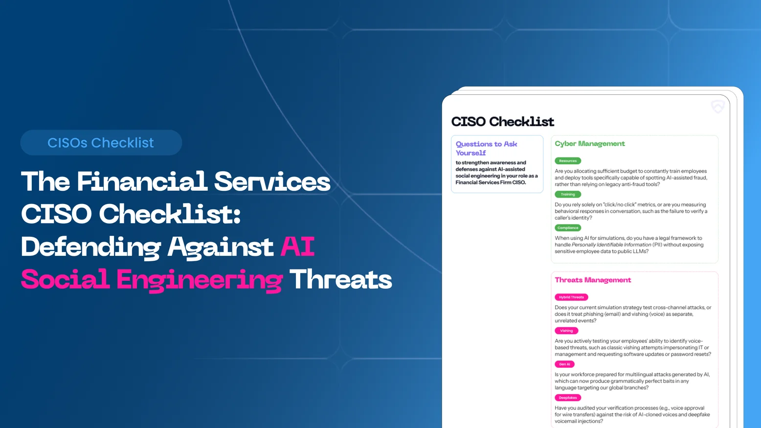 AI-Powered Social Engineering in Financial Services: What Every CISO Needs to Know in 2026