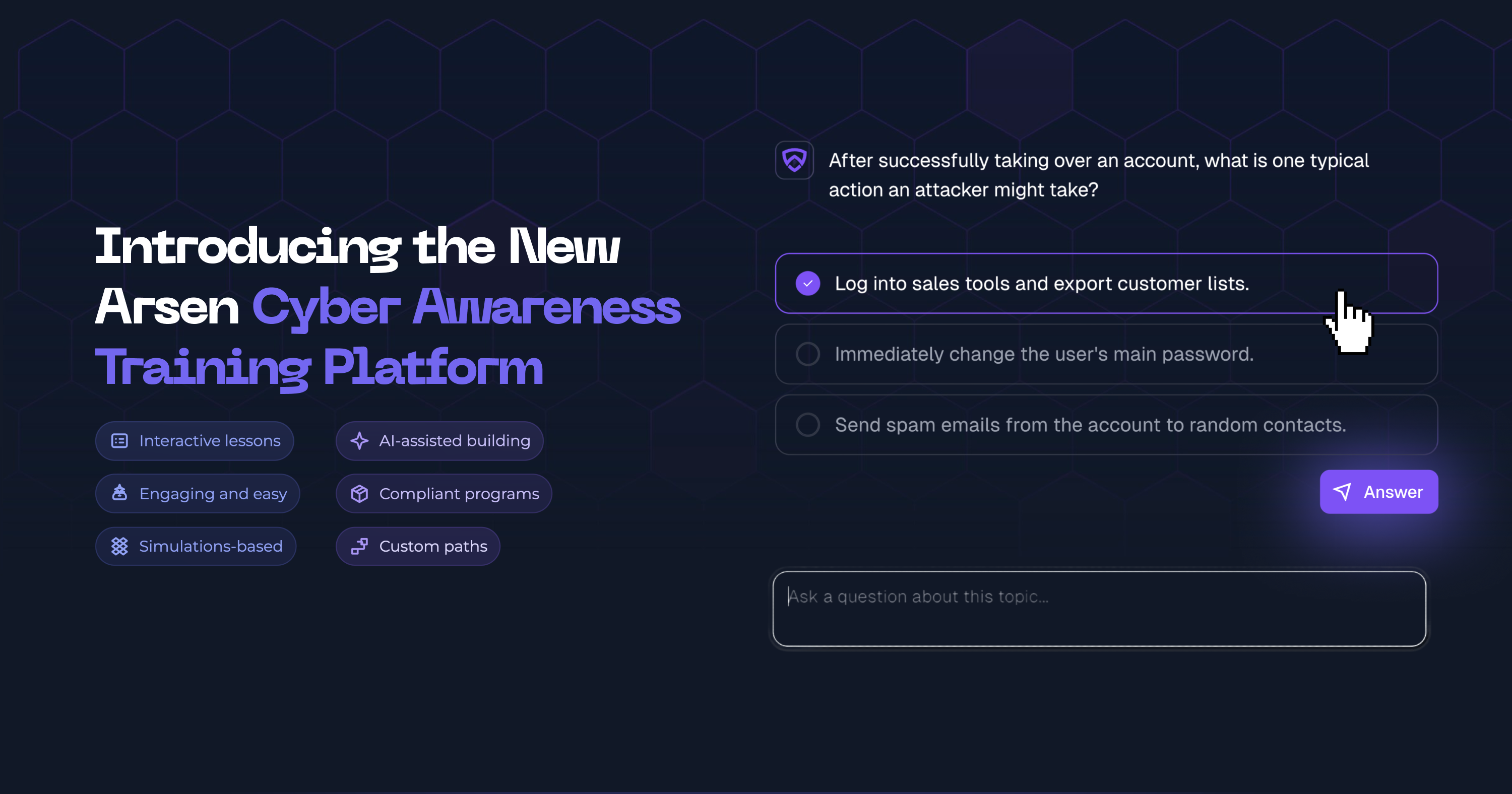 Introducing the New Arsen Cyber Awareness Training Platform