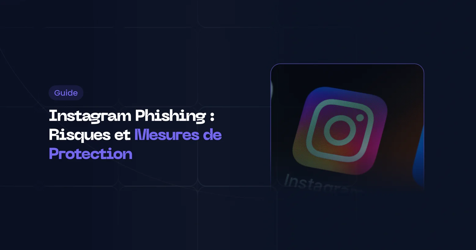 Illustration du phishing sur Instagram : application mobile et tentative de piratage de compte