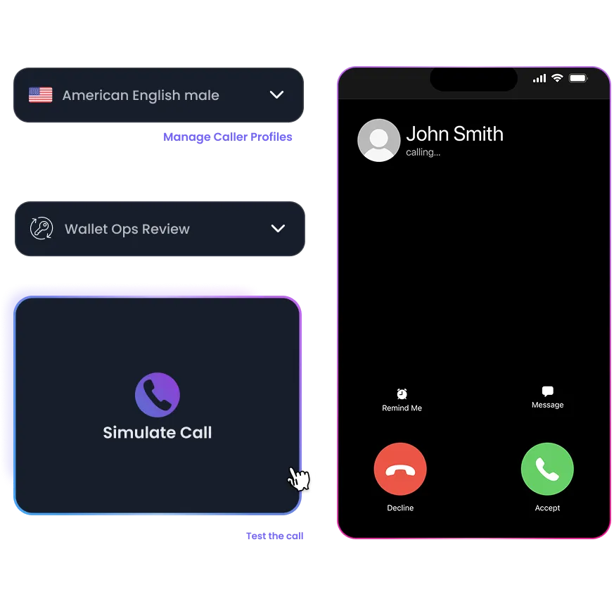 AI-generated vishing simulation for crypto teams
